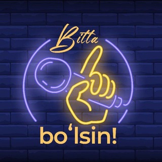 Telegram kanalining logotibi hanggomaa — Bitta bo'lsin