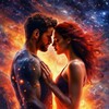 Логотип телеграм канала @happy_twinflame — Близнецовые пламена. Счастье есть.