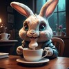 Логотип телеграм канала @happybunnyhappy — Happy Bunny 🔵
