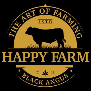 Логотип телеграм канала @happyfarm_angus — Happy Farm ~ ферма ~ агротуризм ~ органические продукты