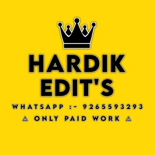 Logo des Telegrammkanals hardik_edit - HARDIK EDIT'S