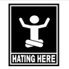 Логотип телеграм канала @hatinghere — HATING HERE by tenzö