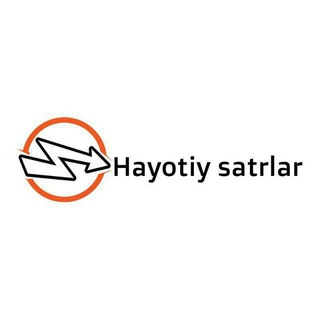 Telegram kanalining logotibi hayotiy_satrlar1k — Hayotiy satrlar🖍