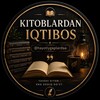 Telegram kanalining logotibi hayotiygaplardaa — Kitoblardan iqtibos📚
