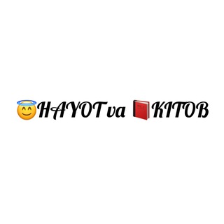 Telegram kanalining logotibi hayotvakitob — 😇HAYOT va 📕KITOB
