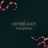 Logo of telegram channel hefnerauctions — Hefner Shop. Auctions
