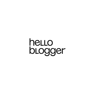 Логотип телеграм канала @hello_blogger — hello blogger