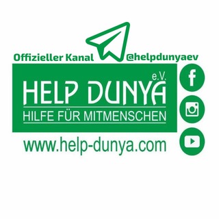 Logo des Telegrammkanals helpdunyaev - Help Dunya e.V.