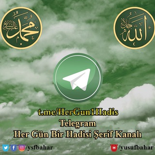 Telgraf kanalının logosu hergun1hadis — Hadislerle İslam 🌹