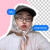 Telegram channel hey, charming! logo