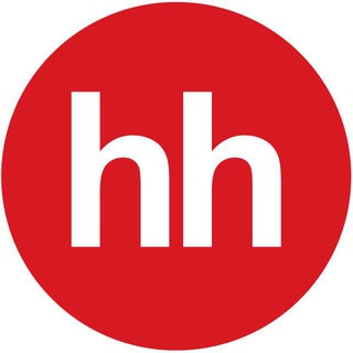 Логотип телеграм канала @hh_news_hr — hh.ru для HR