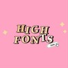 Logo of telegram channel highfonts — HIGH FONTS