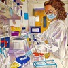 Логотип телеграм канала @himbiowithme — ботаем химбио with me