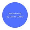 Логотип телеграм канала @hiring_by_lukina — We're hiring by Dasha Lukina