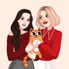 Логотип телеграм канала @historyandcats_oge — история и котята / ОГЭ 2027 / стадикэтс