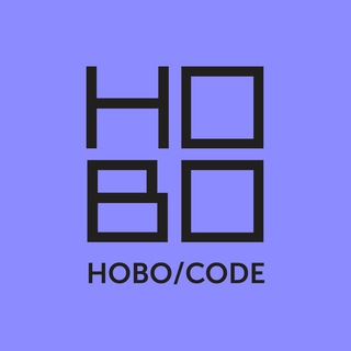 Логотип телеграм канала @hobocode — HOBO CODE