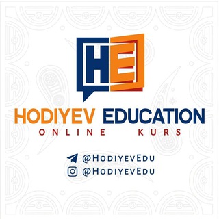 Telegram kanalining logotibi hodiyevedu — Hodiyev Education | O'zbek tili