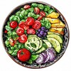 Логотип телеграм канала @holidaysaladshub — Салатное Ассорти