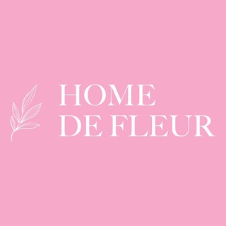 Логотип телеграм канала @homedefleur — Home de fleur