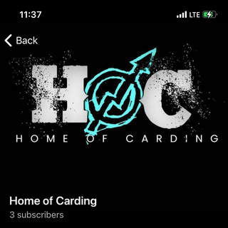 Logo of telegram channel homeofcarding — HOME OF CARDING