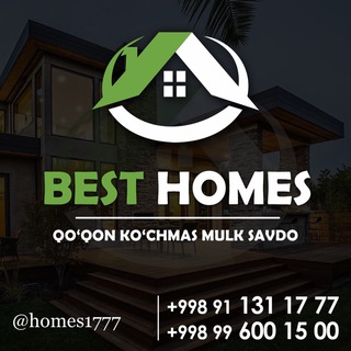 Telegram kanalining logotibi homes1777 — "Best_homes" ( Қуқон Уй Жой савдоси ) "Best_homes" ( Қуқон Уй Жой савдоси )