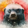 Логотип телеграм канала @honey_badger_your — Honey Badger изделия из кожи