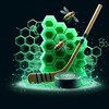 Логотип телеграм канала @honey_hockey — Хоккейные соты 🏒