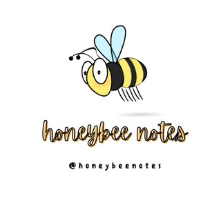 Logo of telegram channel honeybeenotes — 𝗵𝗼𝗻𝗲𝘆𝗯𝗲𝗲 𝗻𝗼𝘁𝗲𝘀 ™ 🐝