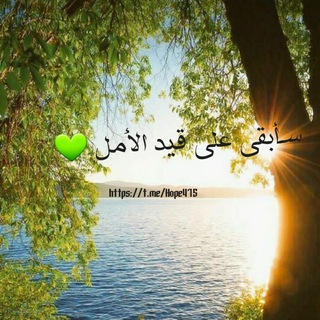 لوگوی کانال تلگرام hope475 — 💚 سأبقى على قيد الأمل 💚