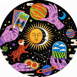 Логотип телеграм канала @horoscope_moonroom — Под знаком Луны