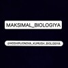 Логотип телеграм канала @hoshimjonova_kumush_biologiya — Maksimal_biologiya