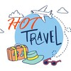 Логотип телеграм канала @hot_travels_ru — Горящие туры и дешевые авиабилеты