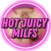 Логотип телеграм канала @hotjuicymilfs — HOT JUICY MILFS