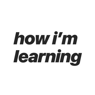 Логотип телеграм канала @how_im_learning — how i'm learning