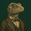 Логотип телеграм канала @howtostayrich — Ящер в Законе