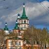 Логотип телеграм канала @hramkrest — Храм Победы - Крестовоздвиженский храм г. Иркутска