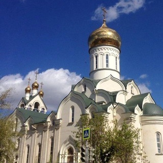 Логотип телеграм канала @hramramenki — Храм прп. Андрея Рублёва в Раменках