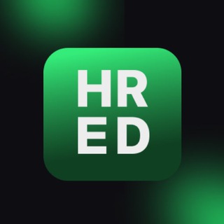 Логотип телеграм канала @hrednews — HR&ED-tech