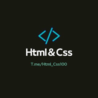 Logo saluran telegram html_css100 — Html & Css