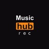 Логотип телеграм -каналу hubmusicrec — 🖤| Music hub rec | 🧡