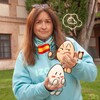 Логотип телеграм канала @hueveria — Huevería. Испанский для взрослых
