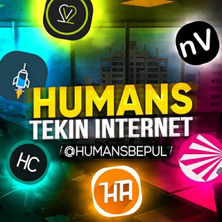 Telegram kanalining logotibi humansbepul — HUMANS TEKIN INTERNET & ANDROID TOLLS