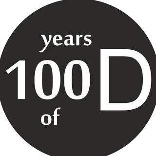 Логотип телеграм канала @hundredyearsofdesign — 100 Years of Design