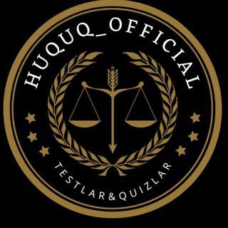 Telegram kanalining logotibi huquq_official — ⚖️ Huquq official ⚖️