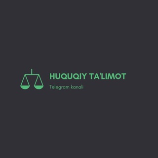 Telegram kanalining logotibi huquqiy_education — Huquqiy Ta'limot