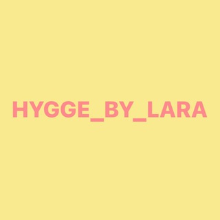 Logo of telegram channel hygge_by_lara — hygge_by_lara
