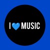 Логотип телеграм канала @i_iove_music7 — I 💙 music