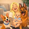 Логотип телеграм канала @iamkocmatg — Алёна Хольм | твой комфортный кинолог🐾