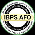 Logo saluran telegram ibps_afo_agriculture — IBPS AFO Agriculture ( Agri Toppers Academy)