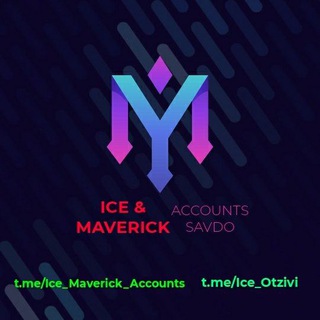 Telegram kanalining logotibi ice_maverick_accounts — ICE & MAVERICK ACCOUNT SAVDO